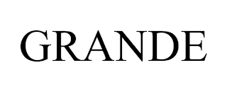 GRANDE trademark