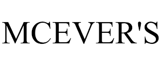 MCEVER'S trademark