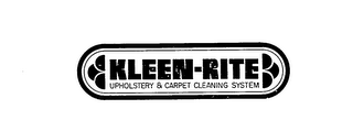 KLEEN-RITE UPHOLSTERY & CARPET CLEANING SYSTEM