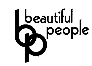 B P BEAUTIFUL PEOPLE trademark
