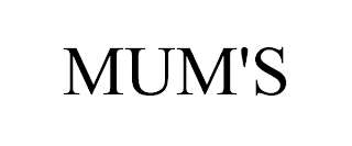 MUM'S trademark