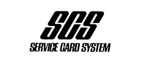 SCS SERVICE CARD SYSTEM