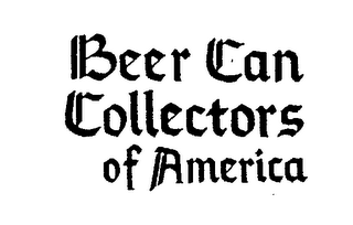 BEER CAN COLLECTORS OF AMERICA trademark