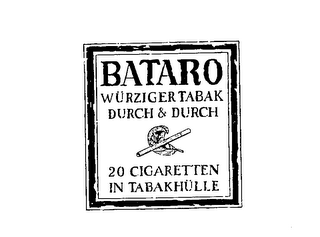 BATARO WURZIGER TABAK 20 CIGARETTEN IN TABAKHULLE