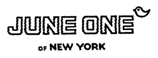 JUNE ONE OF NEW YORK