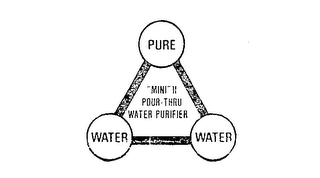 PURE WATER - "MINI" A POUR-THRU WATER PURIFIER