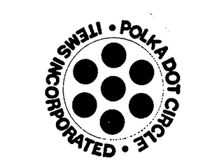 -POLKA DOT CIRCLE- ITEMS INCORPORATED 