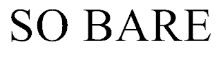 SO BARE trademark