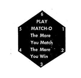 PLAY MATCH-O THE MORE YOU MATCH THE MORE YOU WIN