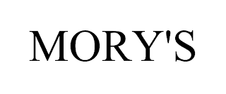 MORY'S trademark