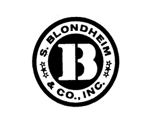 S. BLONDHEIM & CO., INC.  B 