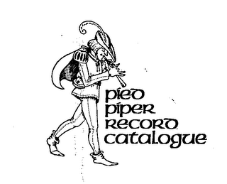 PIED PIPER RECORD CATALOGUE trademark