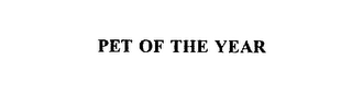 PET OF THE YEAR trademark