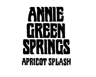 ANNIE GREEN SPRINGS APRICOT SPLASH