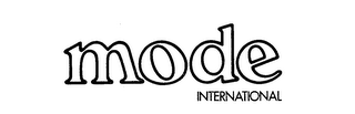MODE INTERNATIONAL trademark