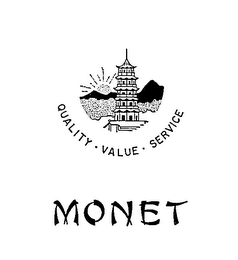 QUALITY.VALUE.SERVICE MONET