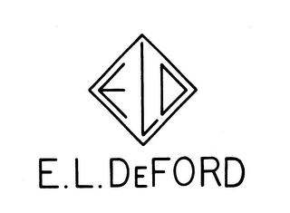 E. L. DEFORD  E L D trademark