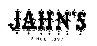 JAHN'S SINCE 1897 trademark
