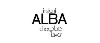 INSTANT ALBA CHOCOLATE FLAVOR