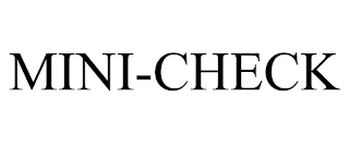 MINI-CHECK trademark