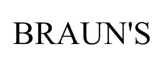 BRAUN'S trademark