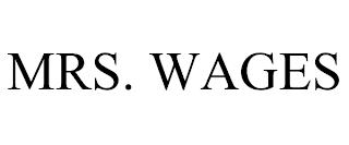 MRS. WAGES trademark