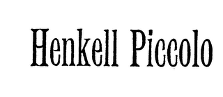HENKELL PICCOLO trademark
