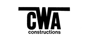 CWA CONSTRUCTIONS trademark