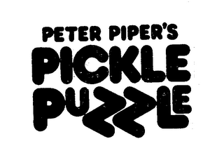 PETER PIPER'S PICKLE PUZZLE