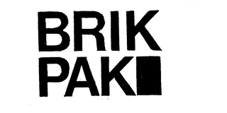 BRIK PAK trademark