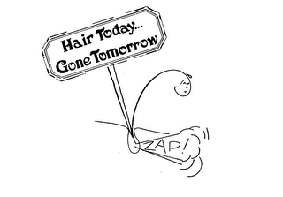 ZAP! HAIR TODAY... GONE TOMORROW 