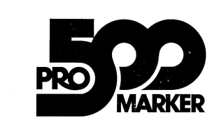 PRO 500 MARKER trademark