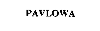 PAVLOWA trademark