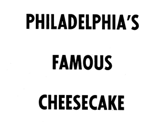 PHILADELPHIA'S FAMOUS CHEESCAKE