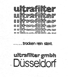 ULTRAFILTER .....TROCKEN REIN STERIL. DUSSELDORF