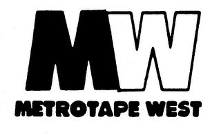 MW METROTAPE WEST trademark