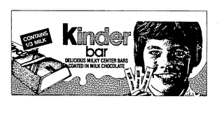 KINDER BAR DELICIOUS MILKY CENTER BARS COATED IN MILK CHOCOLATE