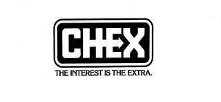 CHEX THE INTEREST IS THE EXTRA