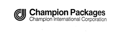 CI CHAMPION PACKAGES CHAMPION INTERNATIONAL CORPORATION trademark