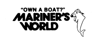 MARINER'S WORLD "OWN A BOAT?" trademark