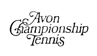 AVON CHAMPIONSHIP TENNIS