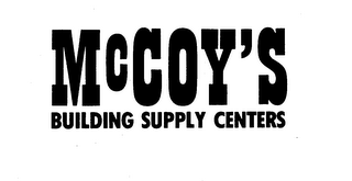MCCOY'S BUILDING SUPPLY CENTERS trademark