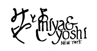 MIYA & YOSHI, NEW YORK trademark