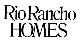 RIO RANCHO HOMES trademark