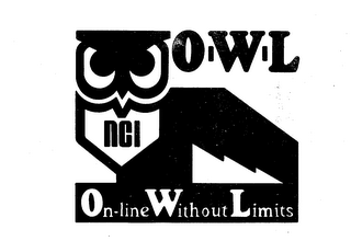 O-W-L NCI ON-LINE WITHOUT LIMITS trademark