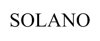 SOLANO trademark
