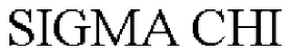 SIGMA CHI trademark