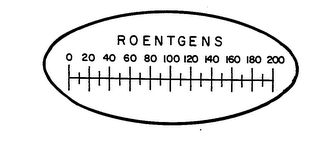 ROENTGENS 0 20 40 60 80 100 120 140 160 180 200