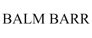 BALM BARR trademark