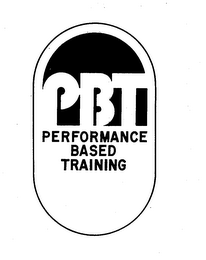 PBT; PERFORMANCE BASED TRAINING trademark
